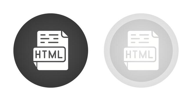 icono de vector html