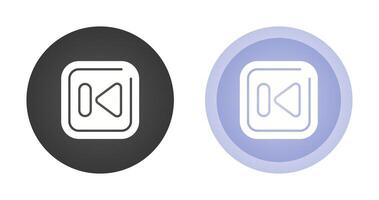 Previous Track Square Vector Icon