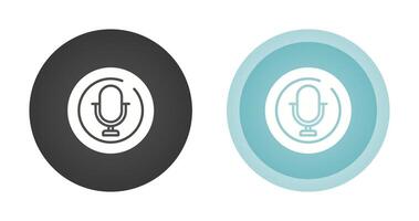 Microphone Circle Vector Icon