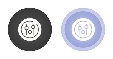 Audio Equalizer Circle Vector Icon