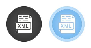 icono de vector xml