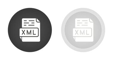 icono de vector xml