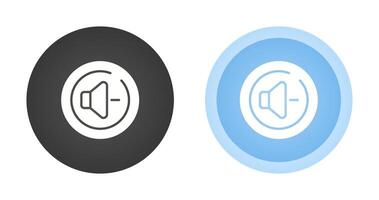 Volume Down Circle Vector Icon