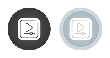 Video Play Square Vector Icon