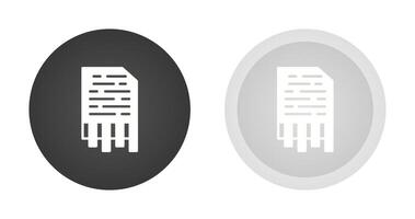 Shredding Vector Icon