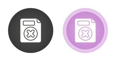 Delete Button Vector Icon