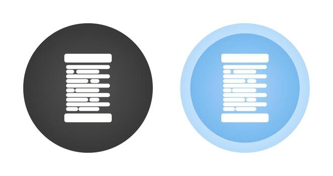 izquierda alineación vector icono