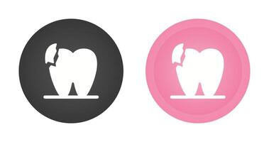 Broken Teeth Vector Icon