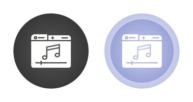 icono de vector de reproductor de música