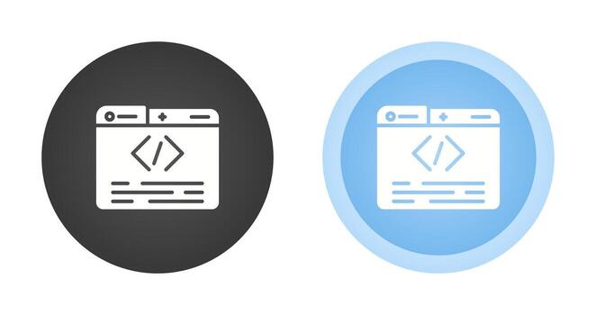 icono de vector de programación