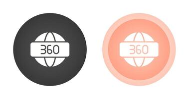 360 Degrees Vector Icon