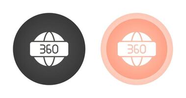 360 Degrees Vector Icon