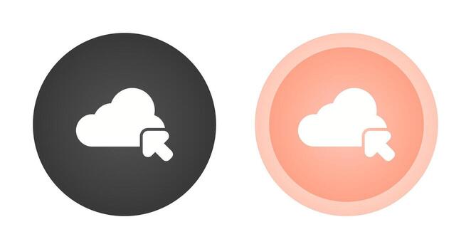 icono de vector de nube