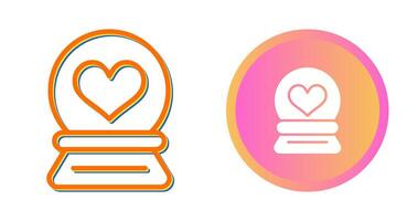 Love Snow Globe Vector Icon