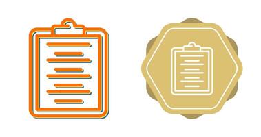 Writing Pad Vector Icon