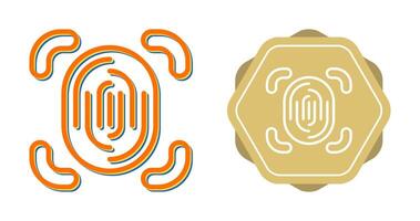Fingerprint Scanner Vector Icon
