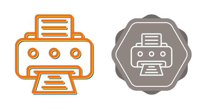 icono de vector de impresora