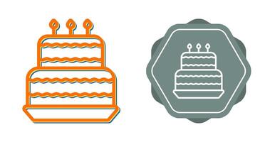 Birthday cake Vector Icon