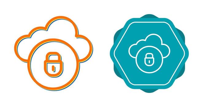 Cloud Security Vector Icon