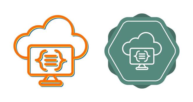 Serverless Computing Vector Icon