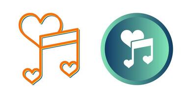 Love songs Vector Icon