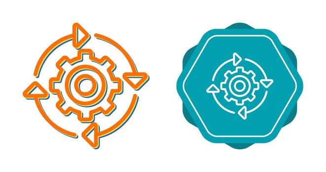 continuo integración vector icono