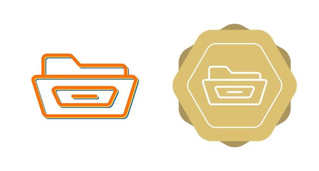 Open File Folder Vector Icon