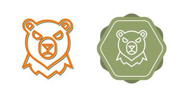 icono de vector de oso