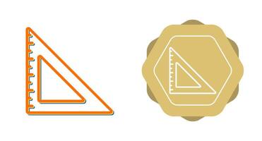 Triangular Ruler Vector Icon