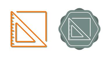 Triangular Ruler Vector Icon