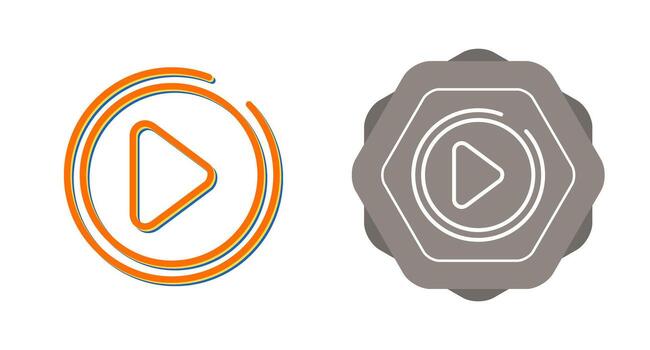 icono de vector de botón de reproducción