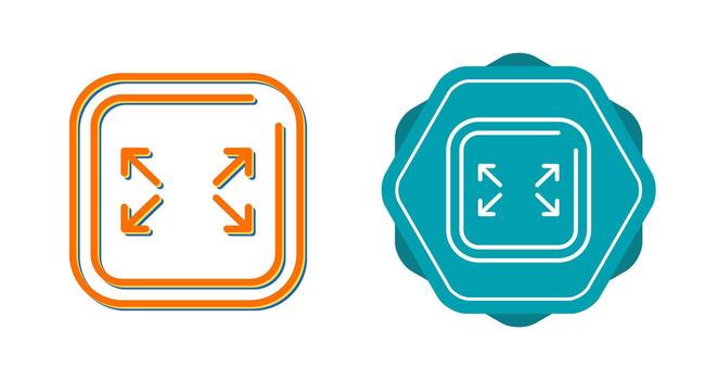 Fullscreen Square Vector Icon