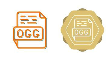 ogg vector icono