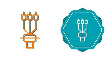 cable terminación manga vector icono