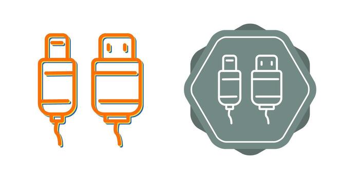 Usb Cable Vector Icon