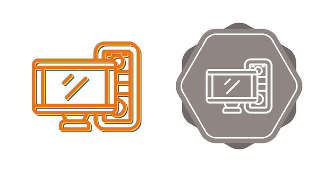 Computer Vector Icon