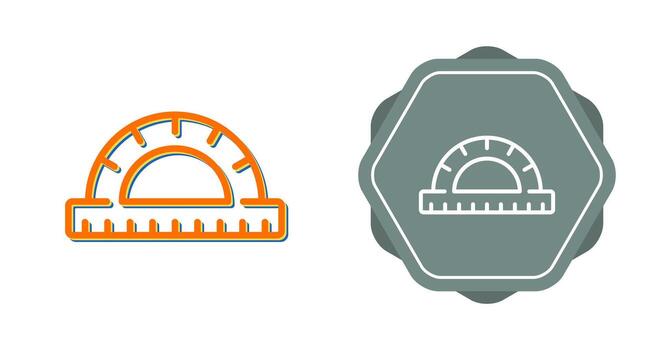 Protractor Vector Icon