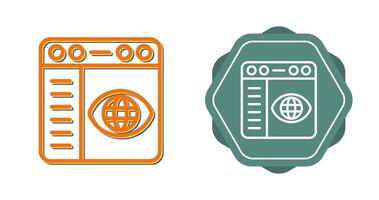 Browser Settings Vector Icon