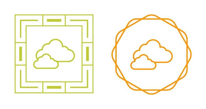 icono de vector de nube