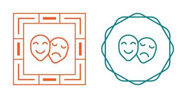 Theatre masks Vector Icon