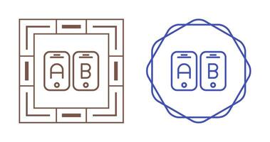 A B Testing Vector Icon