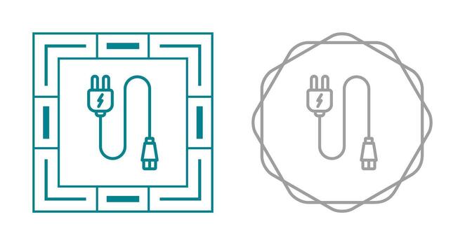 Monitor Cable Vector Icon