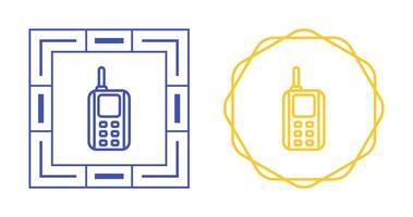 icono de vector de walkie-talkie