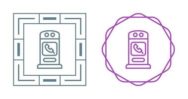 Phone Booth Vector Icon