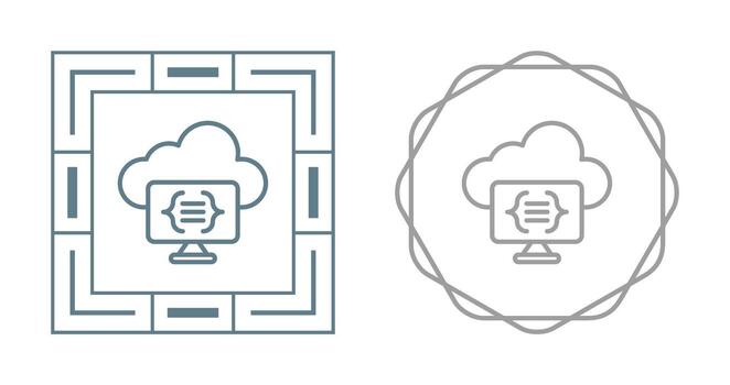Serverless Computing Vector Icon