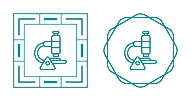 icono de vector de microscopio
