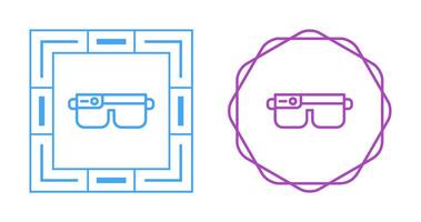 icono de vector de gafas inteligentes