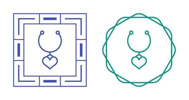 Heart Shaped Locket Vector Icon