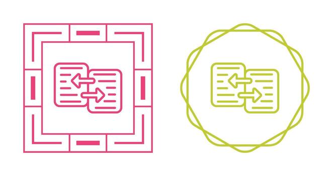 icono de vector de transferencia de datos