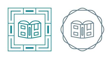 Open book with bookmark Vector Icon